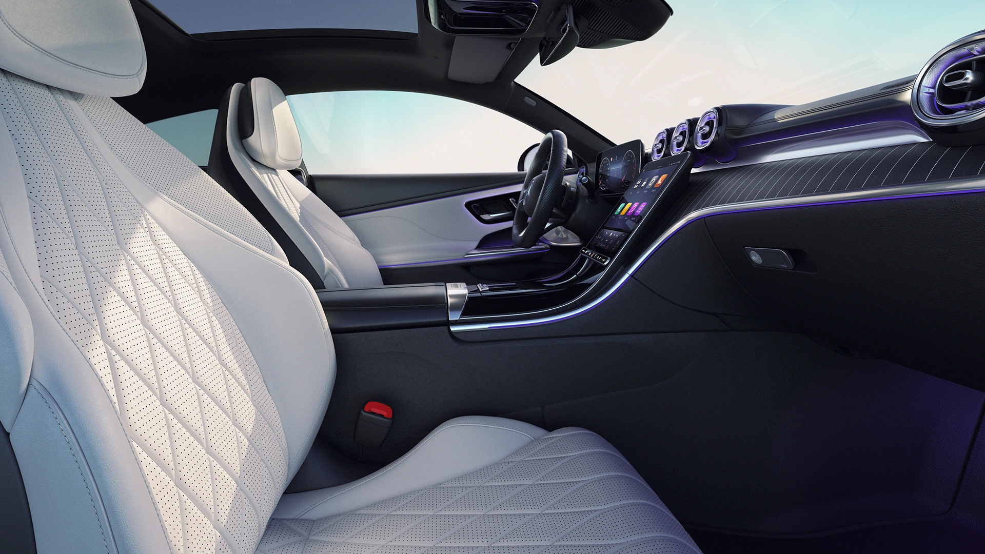 Mercedes-Benz CLE gaišs salons