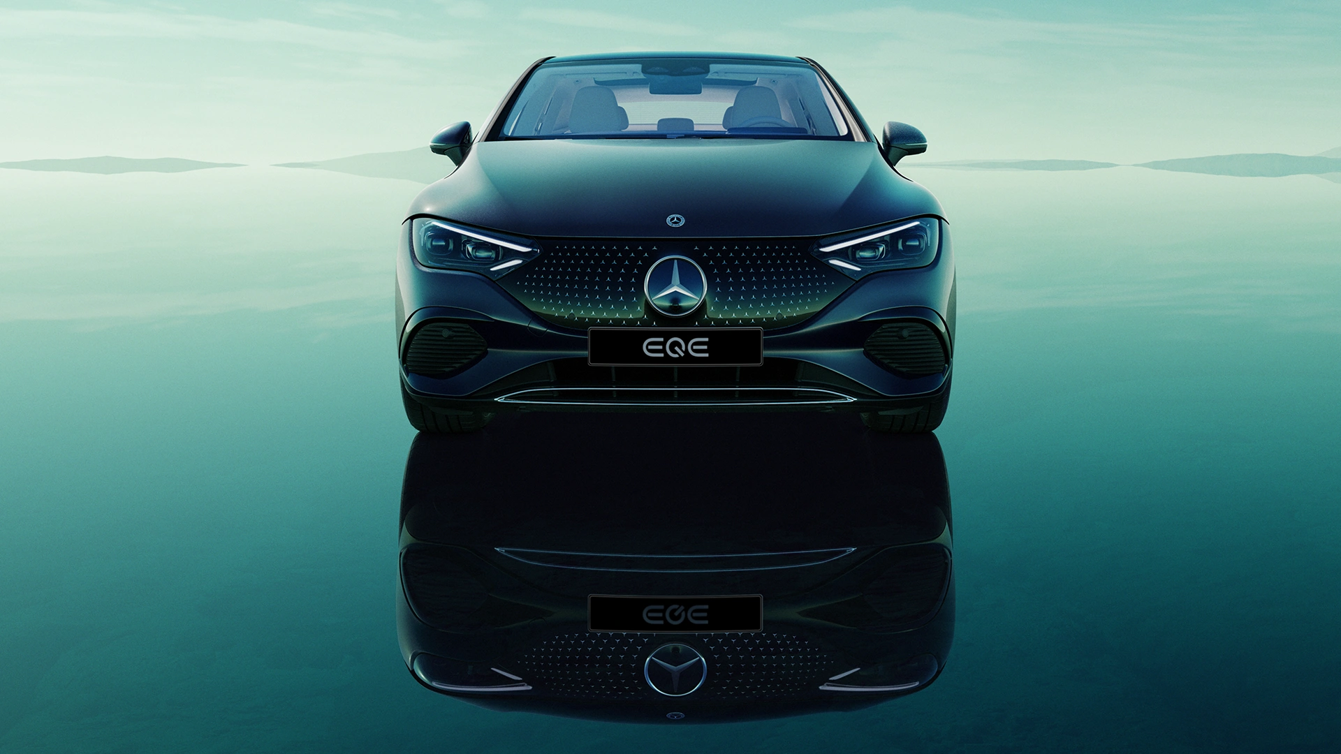 Mercedes-Benz EQE priekšas skats
