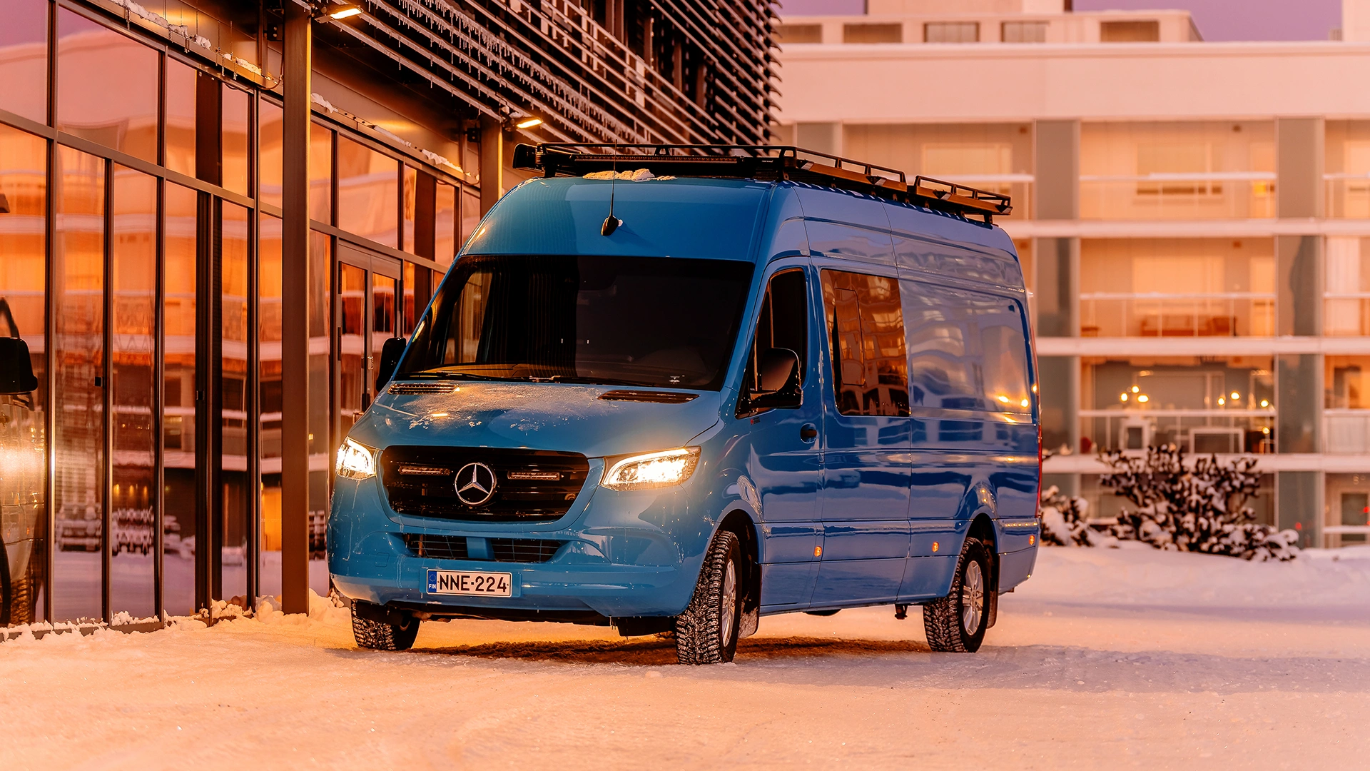 Sprinter -ar ieslēgtām gaismām