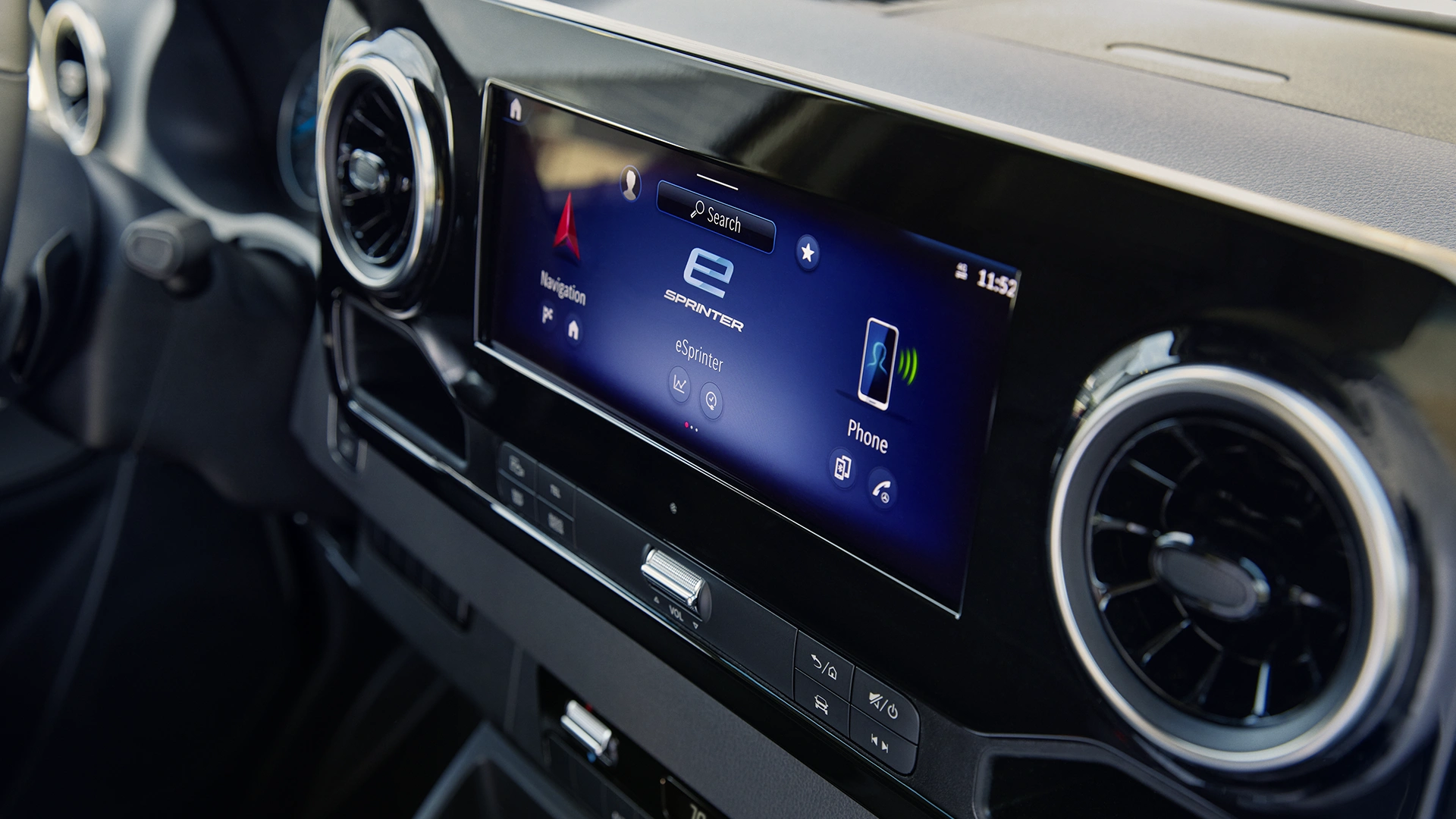 eSprinterin MBUX salons