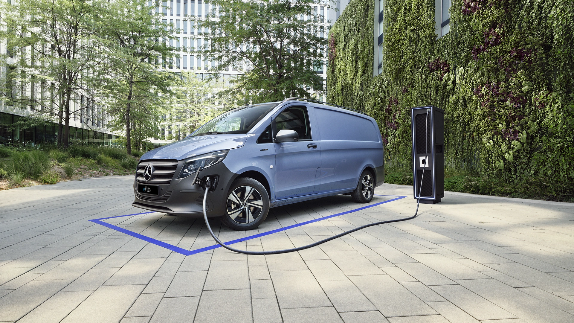 zils e-vito pie lādētāja