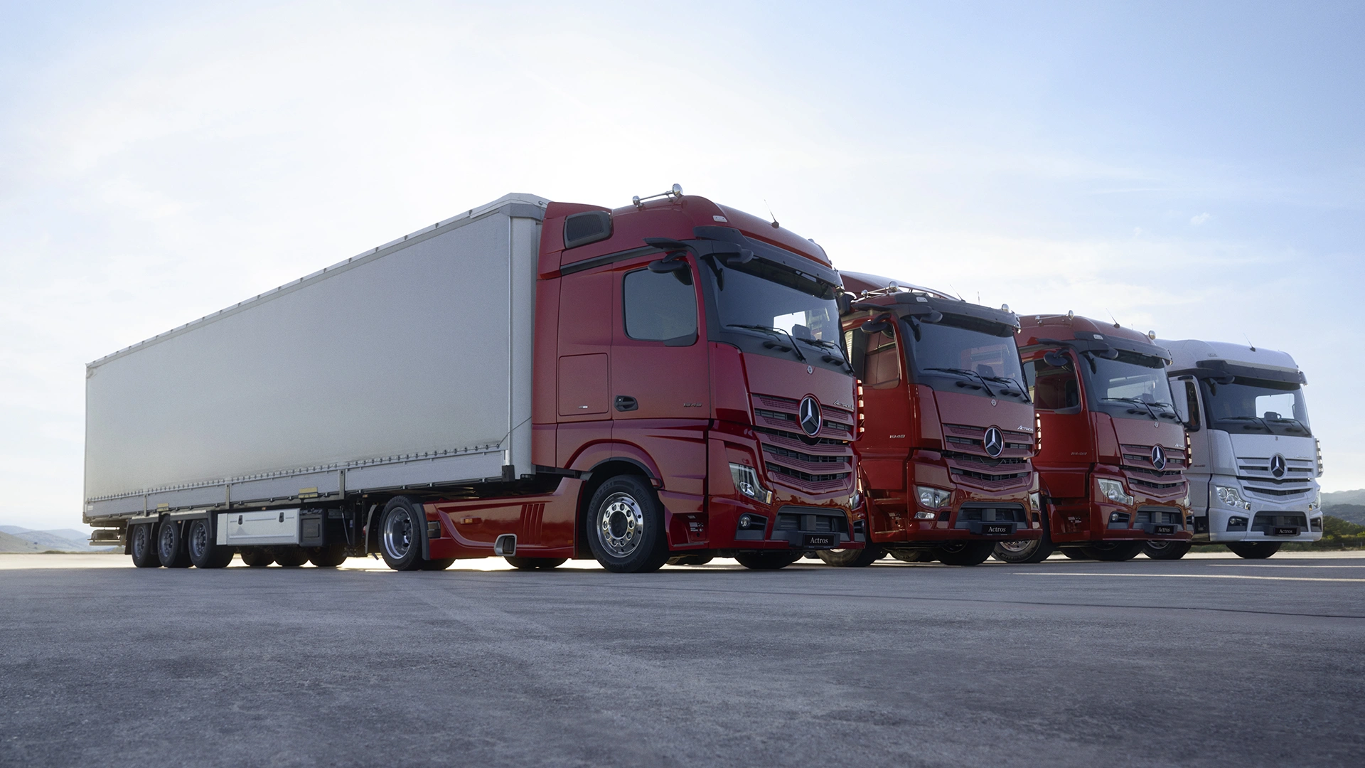 Mercedes-Benz Actros kravas automobiļu rinda