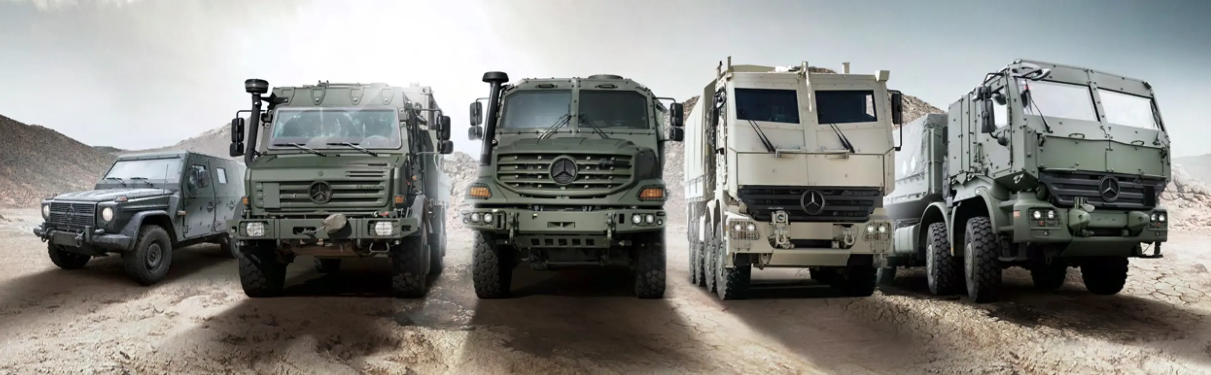 Mercedes-Benz militāro risinājumu transportlīdzekļi