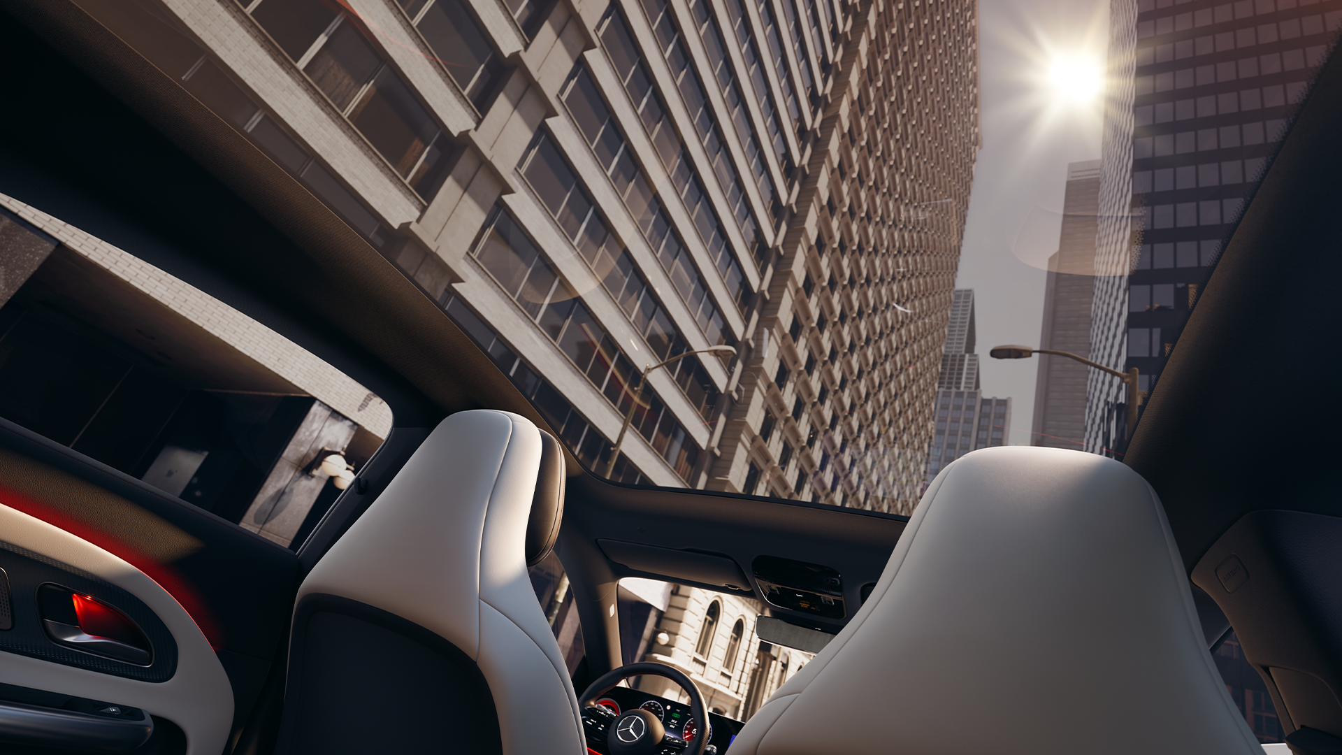 Jaunais CLA ar panorāmas jumtu