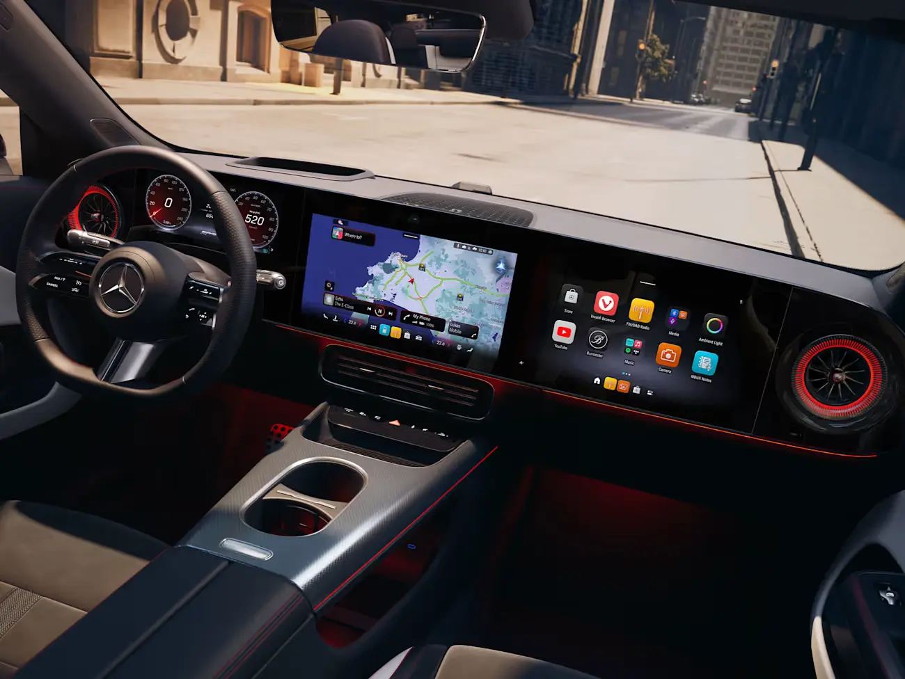 Jaunais elektriskais CLA salons