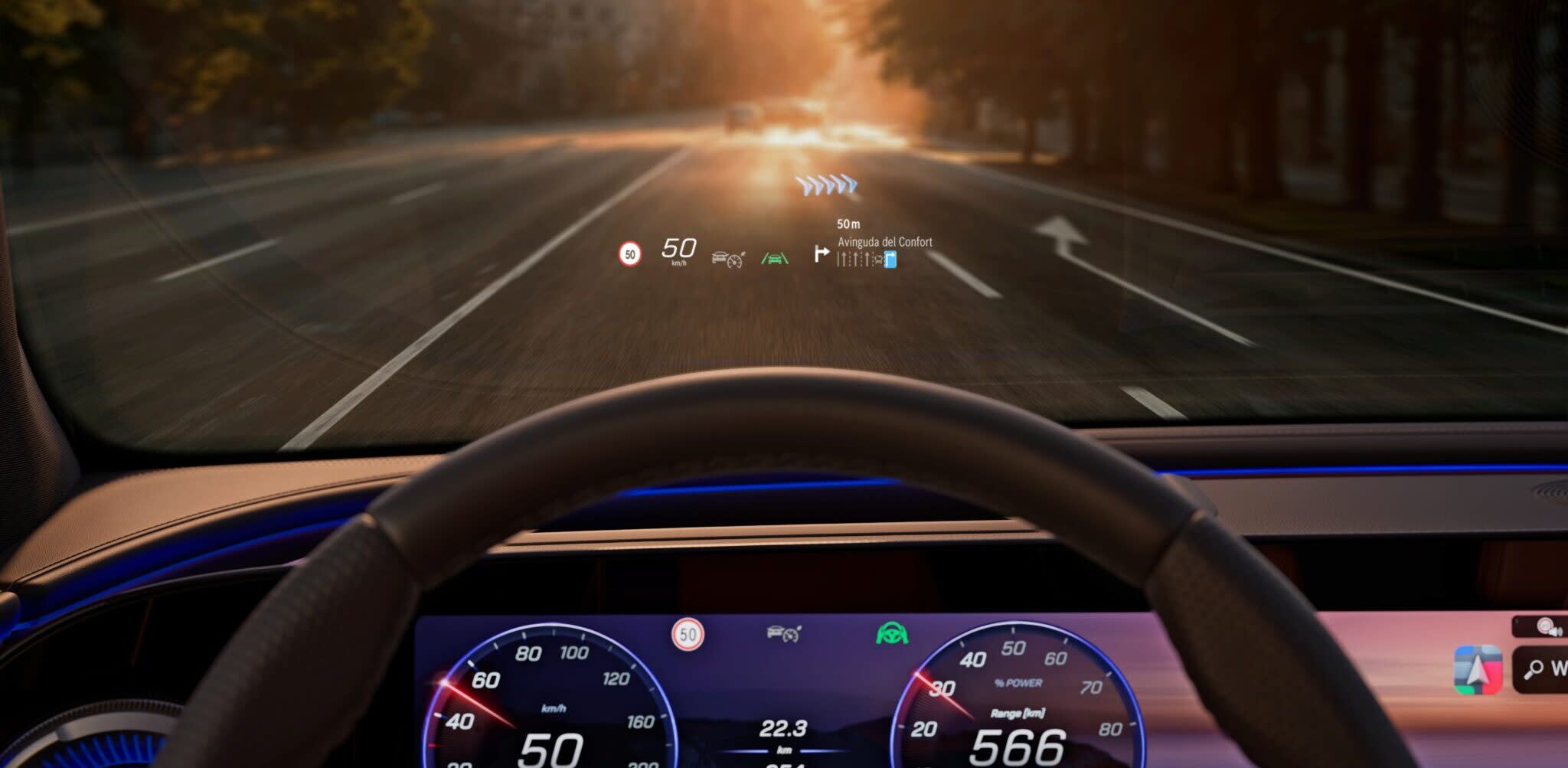 MBUX un paplašinātās realitātes navigācija Mercedes-Benz GLC EQ