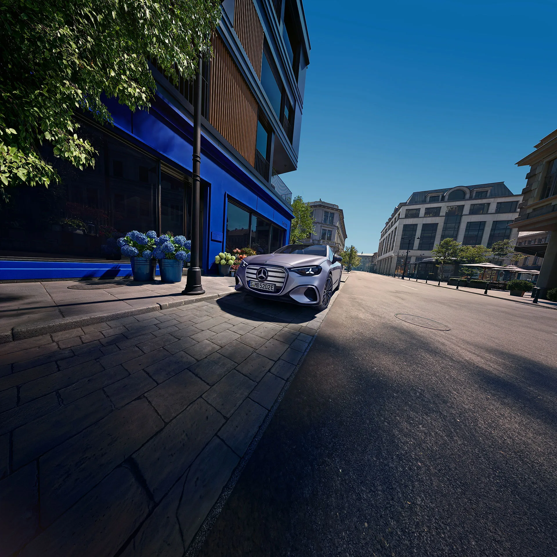 Mercedes-Benz C-klases priekšējie sēdekļi un digitālais kokpits