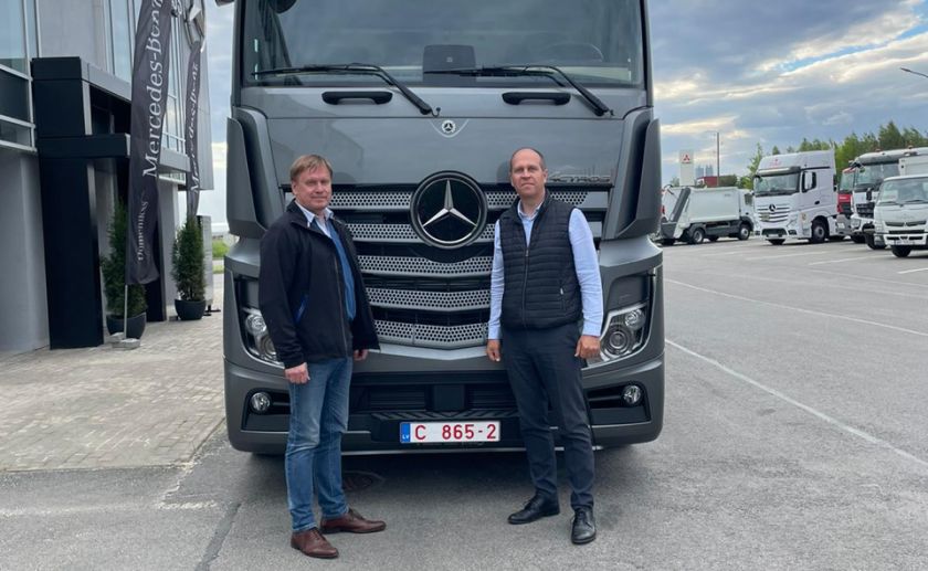 Один из 400 юбилейных автомобилей Actros Edition 2 будет работать в Латвийском предприятие